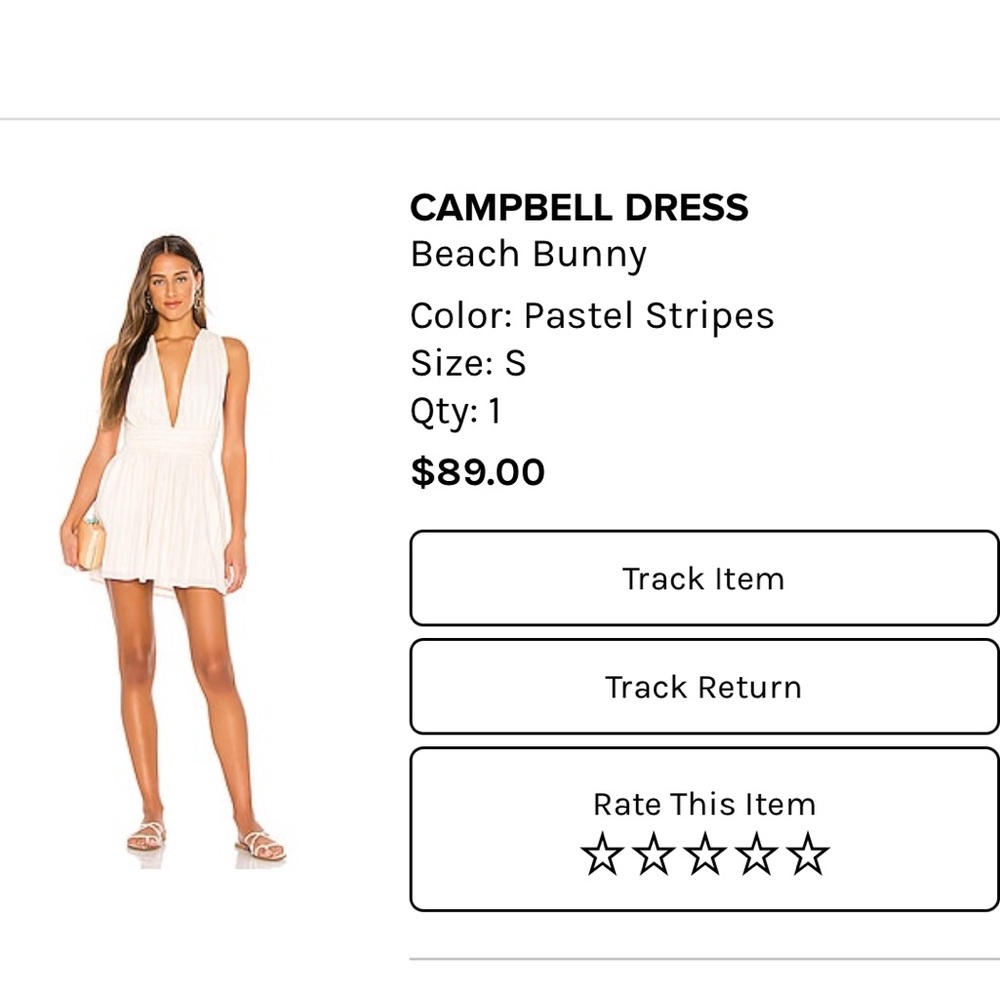 Revolve x Beach Bunny Swimwear Campbell Dress | NEVER BEEN WORN!